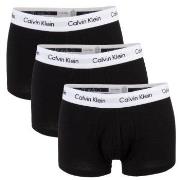 Calvin Klein 3P Cotton Stretch Low Rise Trunks Schwarz Baumwolle Small...