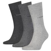 Calvin Klein 3P Eric Cotton Flat Knit Socks Grau Gr 40/46 Herren