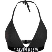 Calvin Klein Instense Power Triangle Bikini Top Schwarz Nylon Medium D...