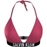 Calvin Klein Instense Power Triangle Bikini Top Rosa Nylon Medium Dame...