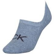 Calvin Klein Kristal Modern Cotton Logo Liner Sock Blau One Size Damen