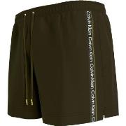 Calvin Klein Badehosen Medium Drawstring Swim Shorts Dunkelgrün Polyes...