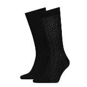 Calvin Klein 2P Mirrored Logo Socks Schwarz One Size Herren