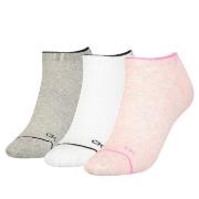 Calvin Klein 3P Women Athleisure Sneaker Socks Rosa/Grau One Size Dame...