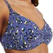 Chantelle EOS Covering Underwire Bikini Bra Blau Muster D 70 Damen