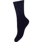 Decoy Cosy Mohair Lurex Sock Blau Muster Strl 37/41 Damen