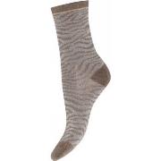 Decoy Glitter Patterned Ankle Socks Beige Strl 37/41 Damen