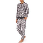 DKNY Lounge Life Jogger Set Leopard Polyester Medium Damen
