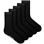 Frank Dandy 5P Bamboo Solid Crew Socks Schwarz Gr 41/46