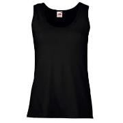 Fruit of the Loom Lady-Fit Valueweight Vest Schwarz Baumwolle Medium D...