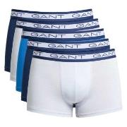 Gant 5P Basic Trunks Blau/Weiß Baumwolle Large Herren