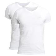 Gant 2P Basic V-Neck T-Shirt Weiß Baumwolle Small Herren