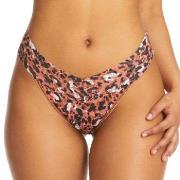 Hanky Panky Cheeky Cheetah Original Rise Thong Apricot Nylon One Size ...