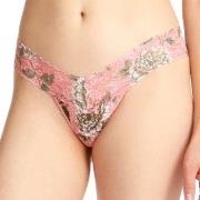 Hanky Panky 2P Marianne Low Rise Thong Rosa Muster Nylon One Size Dame...