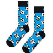 Happy Sock Doggo Sock Blau Muster Gr 41/46
