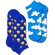 Happy socks 2P Rubber Dock Low Sock Blau Baumwolle Gr 41/46