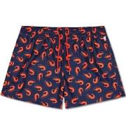 Happy socks Badehosen Shrimpy Swim Shorts Marine gemustert Polyester S...