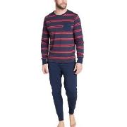 Jockey Cotton Pyjama Knit Blau/Rot Baumwolle Small Herren