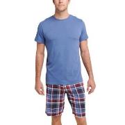 Jockey Night And Day Pyjama Short Sleeve Marine/Rot Small Herren