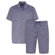 Jockey Short Pyjama Woven Marine Baumwolle Small Herren