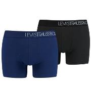 Levis 2P Base Boomer Piquee Boxer Blau Baumwolle Large Herren