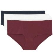 Marc O Polo Slim Fit Panty 3P Rot Baumwolle Medium Damen