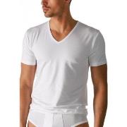 Mey Dry Cotton V-Neck Shirt Weiß Small Herren