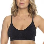 Missya BH Lucia Waffel Glitter Bra Top Schwarz Polyamid Small Damen