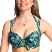 Missya Rose Bikini Strapless Halterneck Print Grün C 80 Damen