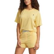 Polo Ralph Lauren Short Sleeve Shirt And Short Set Gelb Small Damen