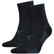 Puma 2P Rib Quarter Sock Blau Gr 39/42 Damen