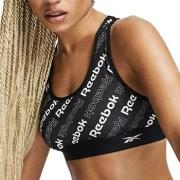 Reebok BH Bobbie Sports Crop Top Schwarz gemustert Small Damen