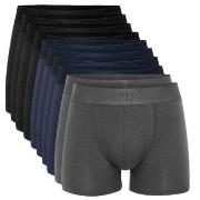 Resteröds 10P Bamboo Boxer Brief Grau/Blau Small Herren