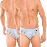 Schiesser 2P Essentials Sport Briefs With Fly 3XL Hellblau Baumwolle 3...