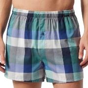 Schiesser 2P Fun Prints Boxer Shorts Blau/Grün Baumwolle Medium Herren