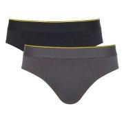 Sloggi 2P Men Ever Airy Brief C2P Grau/Schwarz Baumwolle Small Herren