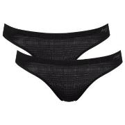 Sloggi 2P ZERO Motion Mini Brief Schwarz Polyester Small Damen