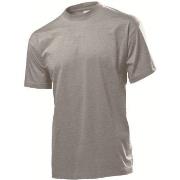 Stedman Classic Men T-shirt Grau Baumwolle Small Herren