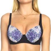 Sunseeker Tribe Attack Underwire Bikini Bra Schwarz gemustert E 44 Dam...