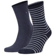 Tommy Hilfiger 2P Classic Small Stripe Socks Blaugestreift Gr 39/42 Da...