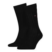 Tommy Hilfiger 2P Fil D Ecosse Rib Socks Schwarz Gr 39/42 Herren