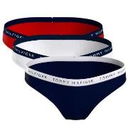 Tommy Hilfiger 3P Recycled Essentials Bikini Rot/Blau Small Damen