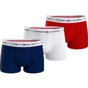 Tommy Hilfiger 3P Signature Essential Cotton Trunk Rot/Blau Baumwolle ...