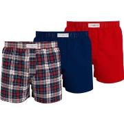 Tommy Hilfiger Woven Boxer Print Marine/Rot Baumwolle Small Herren