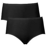 Trofe Seamless Maxi Briefs 2P Schwarz Baumwolle Small Damen