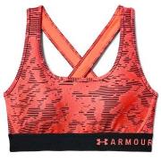 Under Armour BH Mid Crossback Print Sports Bra Rot Muster Polyester Sm...