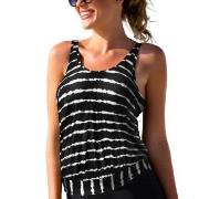 Wiki Kreta Tankini Top Schwarz Muster C/D Small Damen