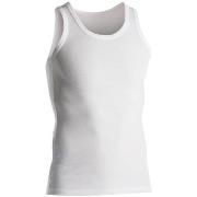 Dovre Rib Singlet Weiß Baumwolle Small Herren