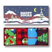 Happy Sock Santas Workshop Socks Gift Set 4P Mixed Baumwolle Gr 41/46