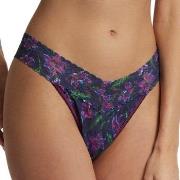 Hanky Panky 2P Printed Original Rise Thong Dunkelviol. Nylon One Size ...